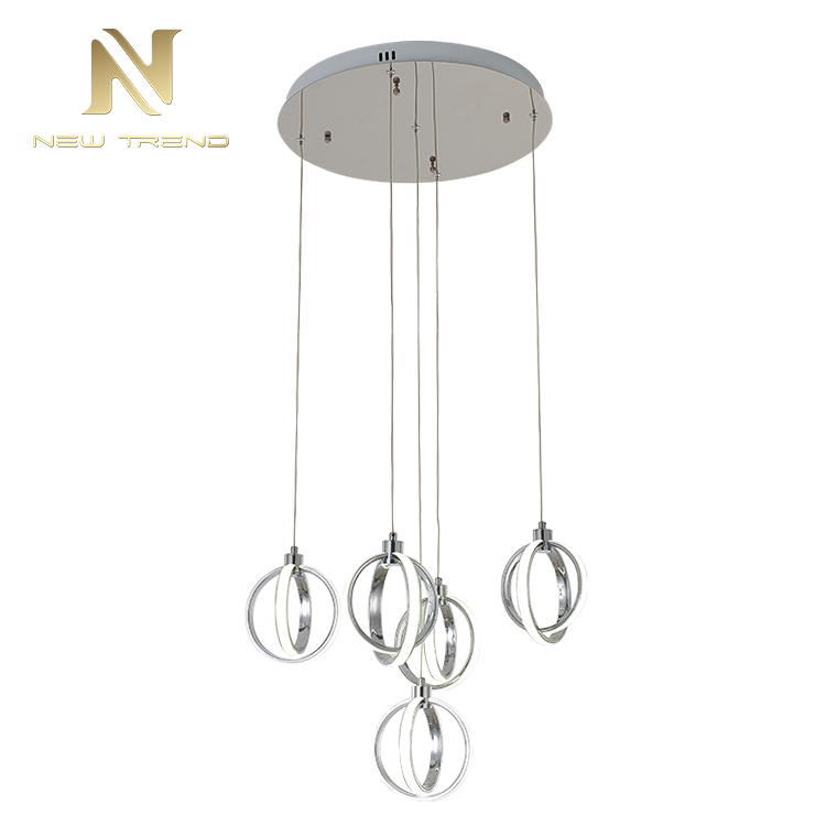 Creative art design decoration aluminium iron circle led pendant lamp DJ0016