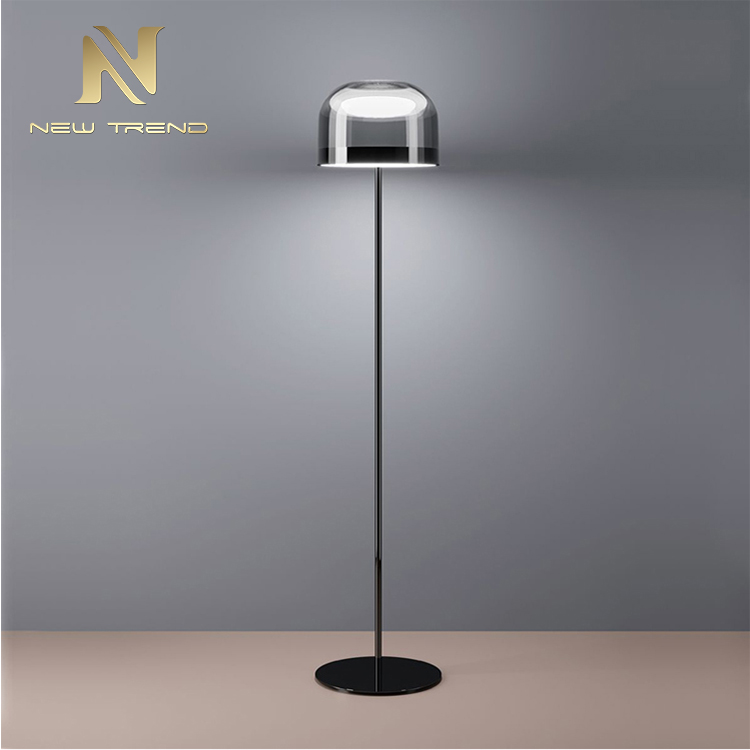 Modern classic hotel project bedroom standing iron glass LED floor lamp FA0096