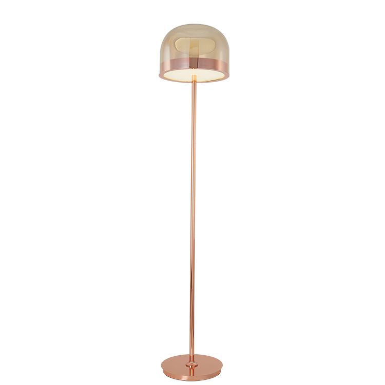 Modern classic hotel project bedroom standing iron glass LED floor lamp FA0096