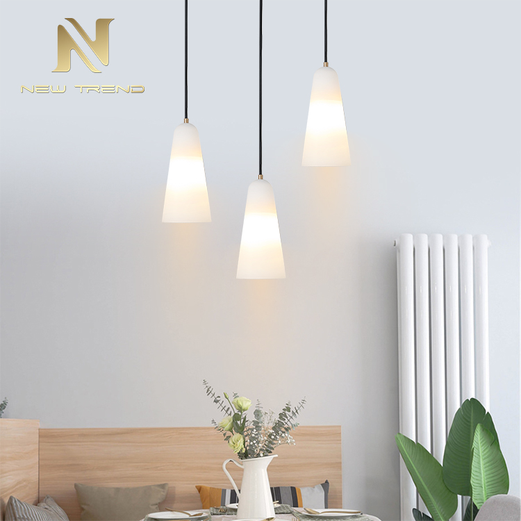 Modern nordic kitchen decoration acrylic ring e26 ceiling led pendant light PC0019