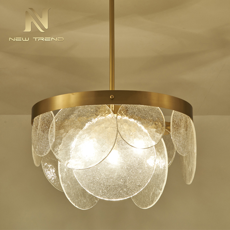 Modern style indoor living room dinning room decoration art glass led pendant lighting PYQ8678