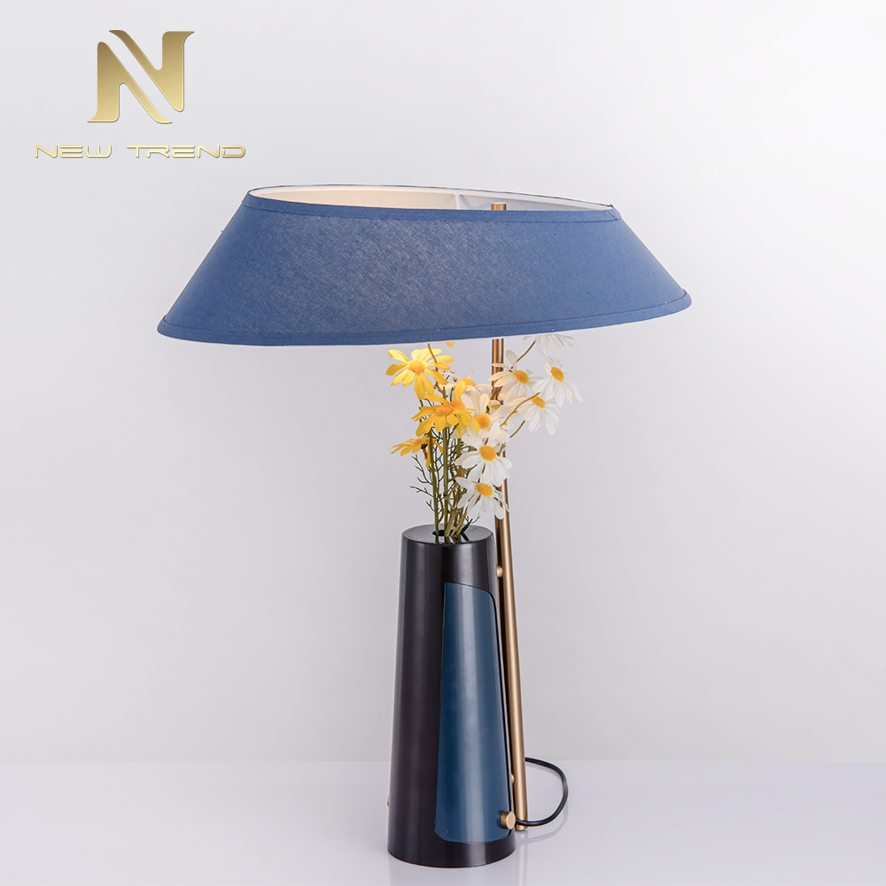 Modern Decoration room Indoor design iron blue color reading table lamp TH0055