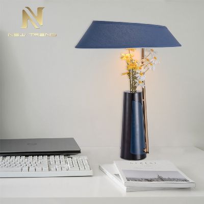 Modern Decoration room Indoor design iron blue color reading table lamp TH0055