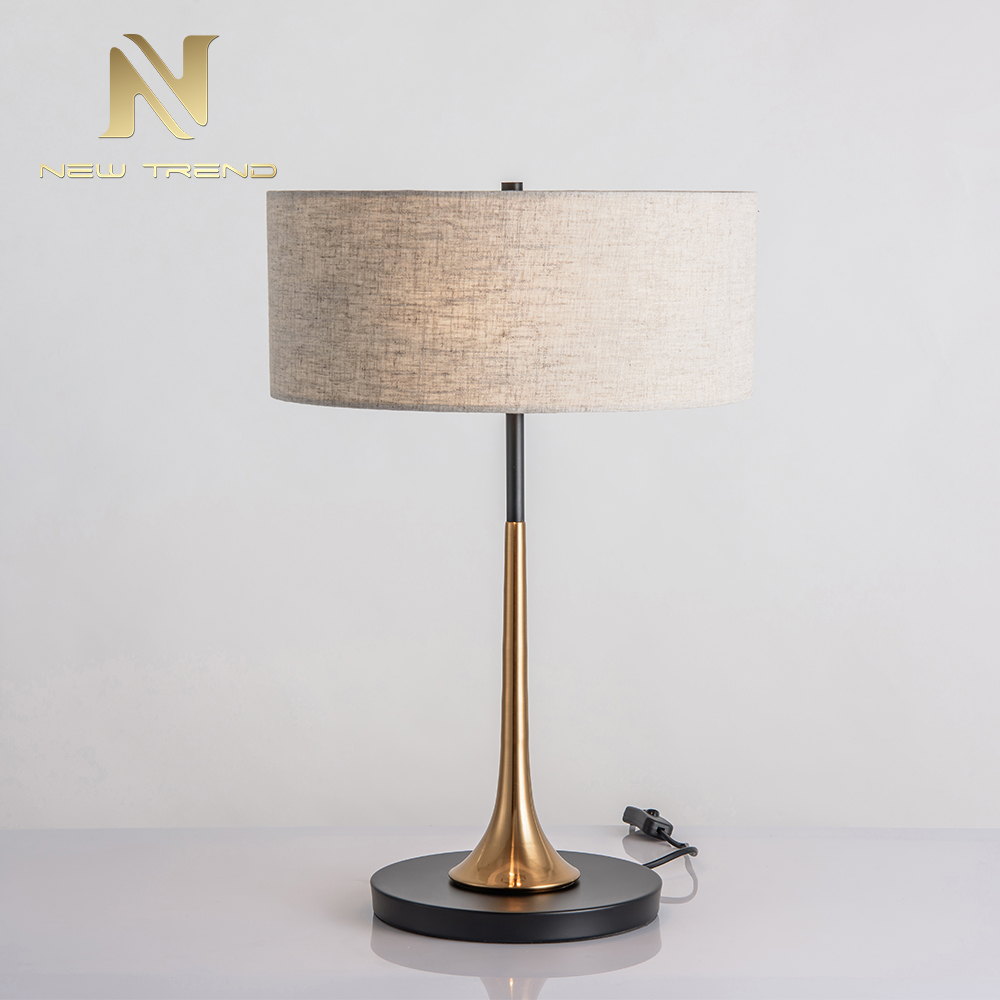 Modern newest design living room decoration iron cloth writing table lamp TH0060