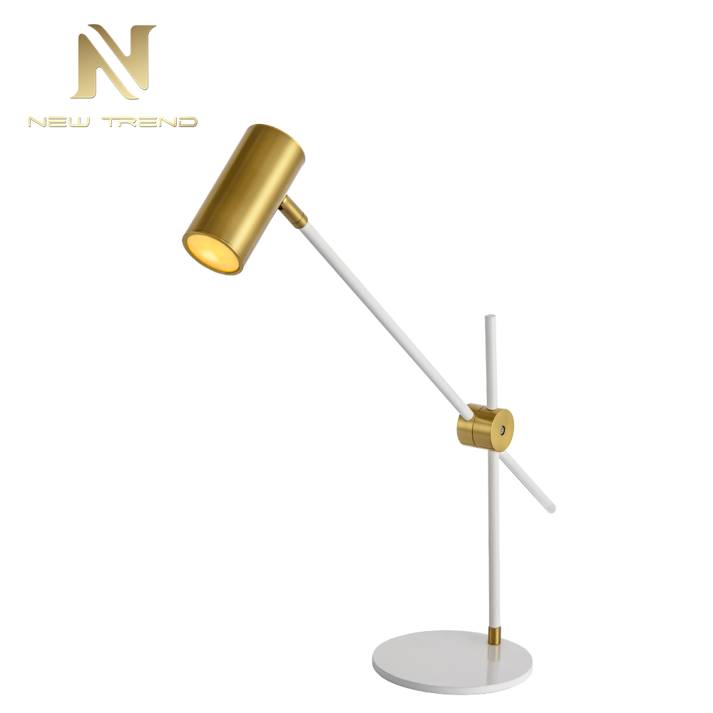 High performance modern Indoor lighting iron gold black adjustable table light TH0064