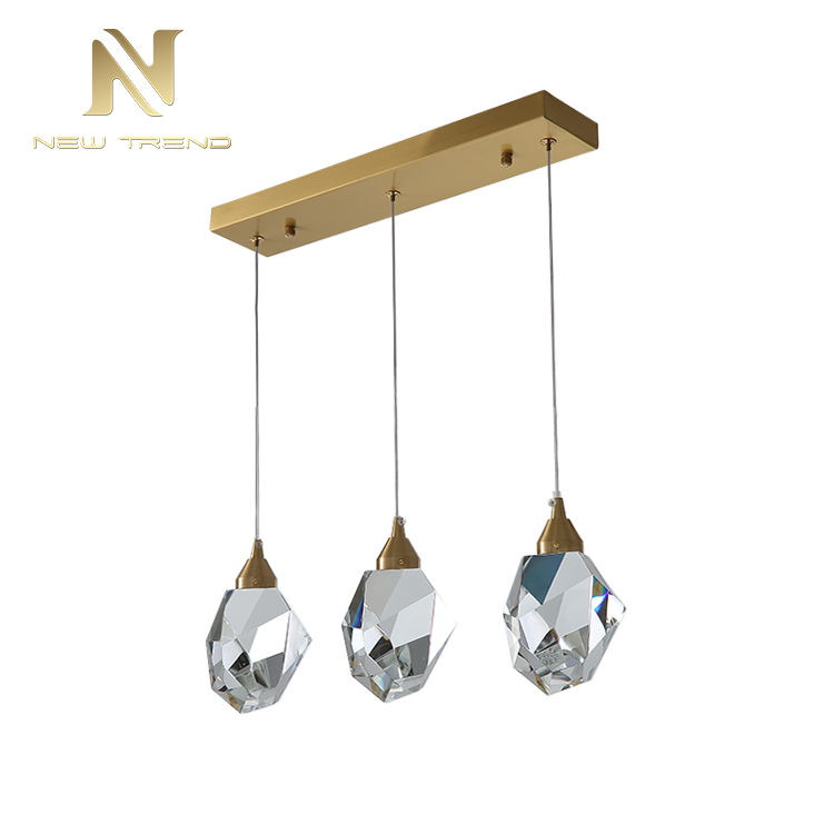 Wholesale interior decoration fixtrues crystal ceiling led chandelier pendant light PR8006