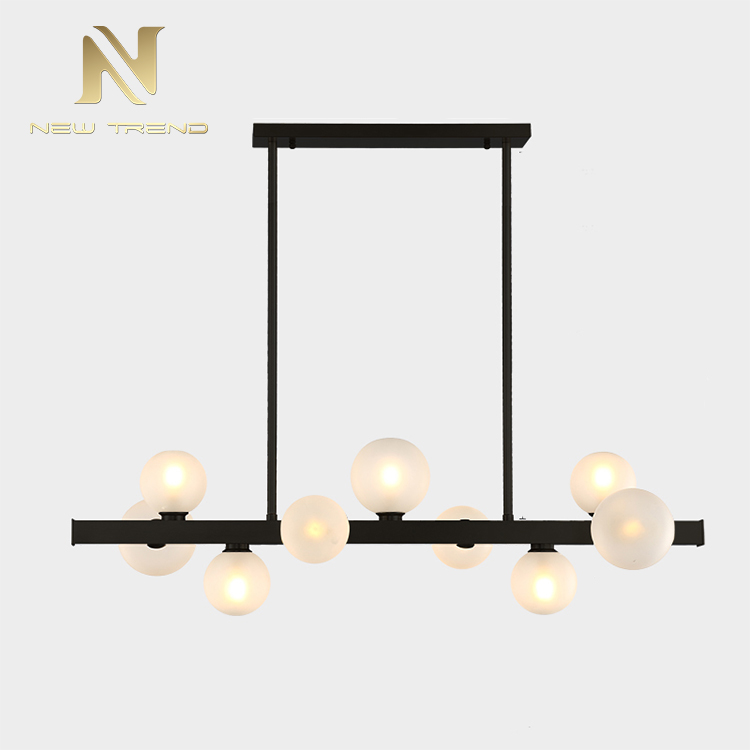 New design indoor decoration chandelier iron frame modern led pendant light DG8202