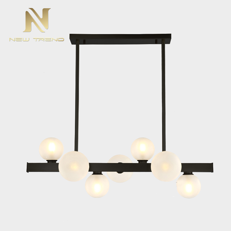 New design indoor decoration chandelier iron frame modern led pendant light DG8202