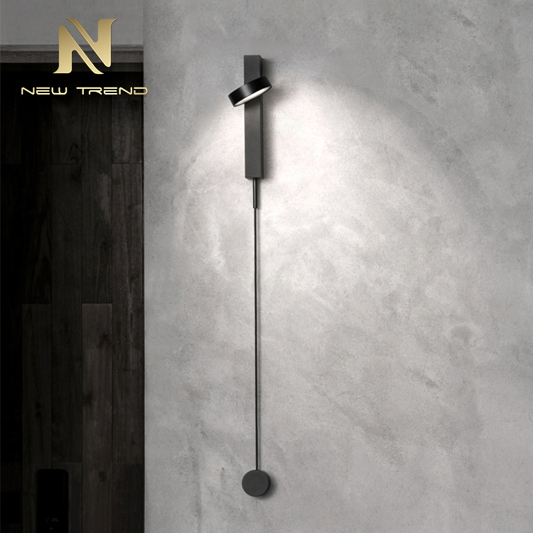 New Design Indoor Decoration Lighting Regulating Switch Gold Iron Modern Led Wall Lamp WG8210