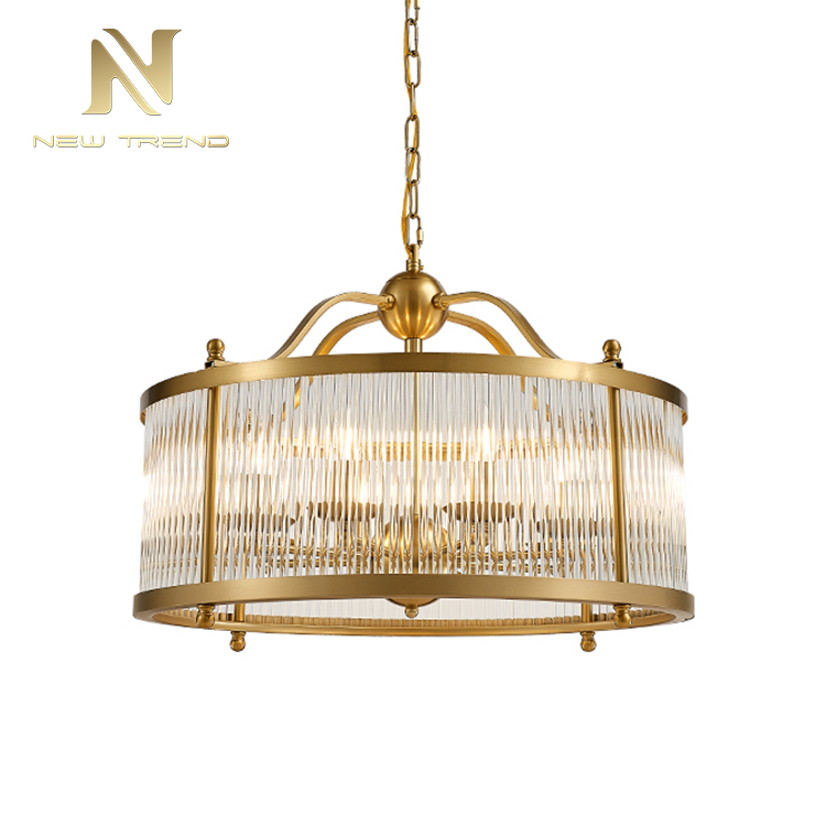 Professional quality vintage style indoor decoration copper led chandelier lighting PMY80255