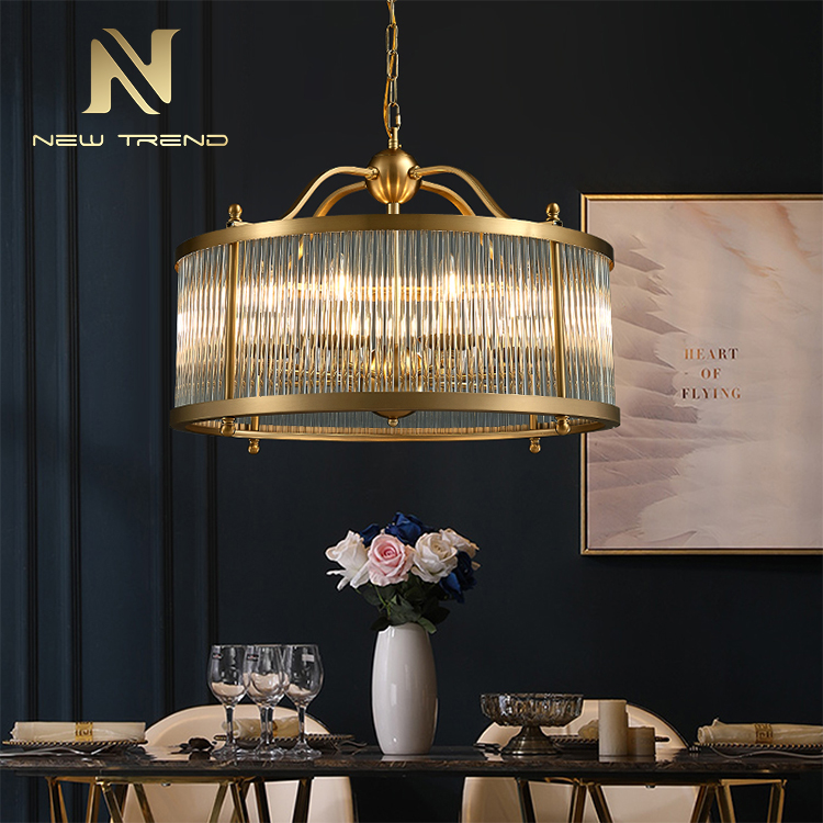 Professional quality vintage style indoor decoration copper led chandelier lighting PMY80255