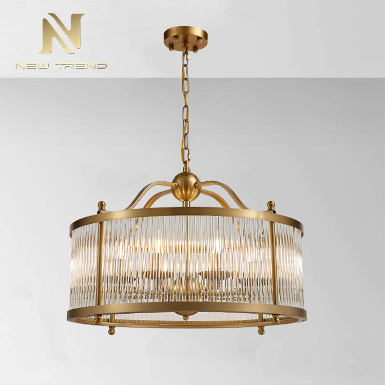 Professional quality vintage style indoor decoration copper led chandelier lighting PMY80255