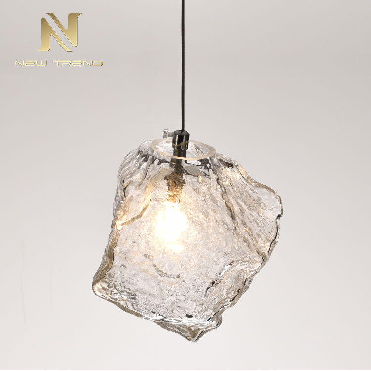 Simple design indoor decoration lighting glass modern led pendant light PMY86036