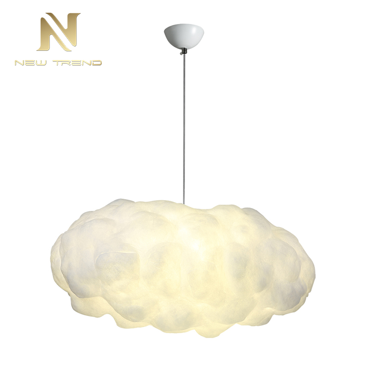 Modern style residential decoration pendant lamp cotton cloud white led hanging light PTB8126