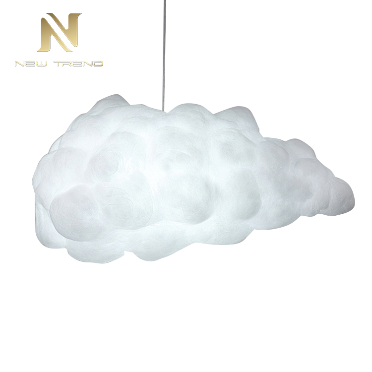 Modern style residential decoration pendant lamp cotton cloud white led hanging light PTB8126