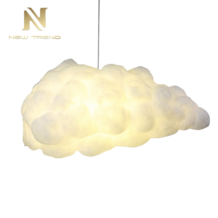 Modern style residential decoration pendant lamp cotton cloud white led hanging light PTB8126