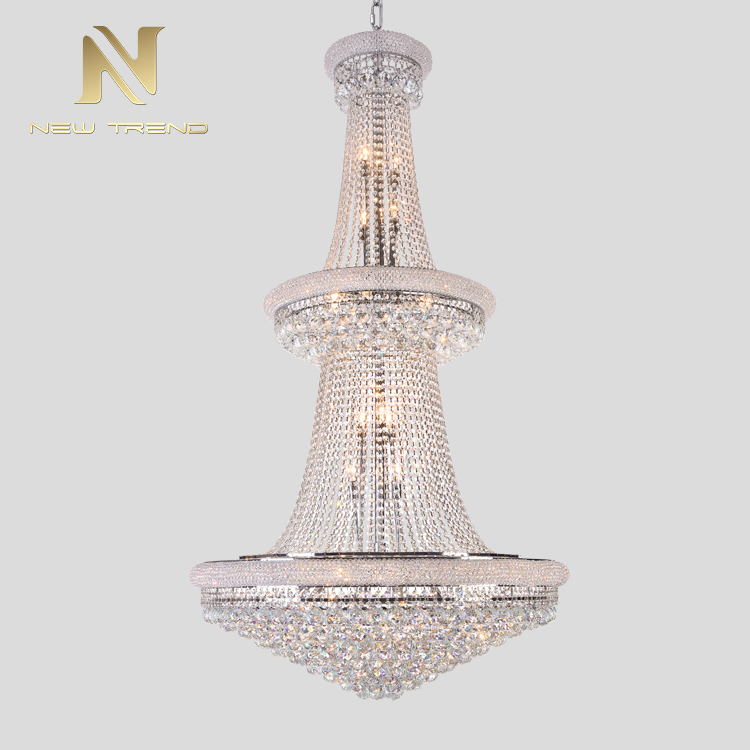 Gaint Project Magnificent Luxury Style Lobby Hotel Showroom Crystal Chandelier CPL-45