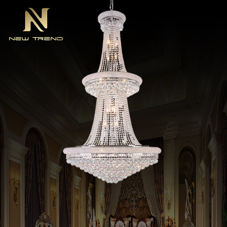 Gaint Project Magnificent Luxury Style Lobby Hotel Showroom Crystal Chandelier CPL-45