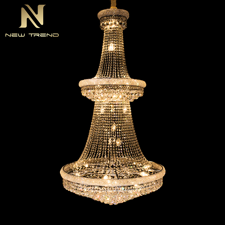 Gaint Project Magnificent Luxury Style Lobby Hotel Showroom Crystal Chandelier CPL-45