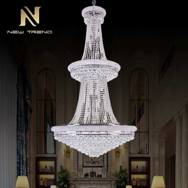 Gaint Project Magnificent Luxury Style Lobby Hotel Showroom Crystal Chandelier CPL-45