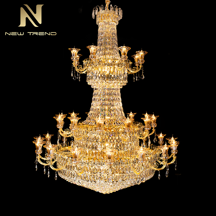 New Arrival Luxury Style Restaurant Hotel Lobby Decoration Crystal LED Chandelier CPL-46