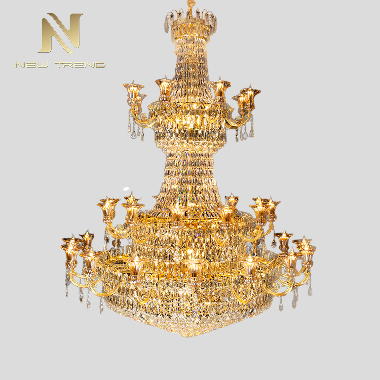 New Arrival Luxury Style Restaurant Hotel Lobby Decoration Crystal LED Chandelier CPL-46