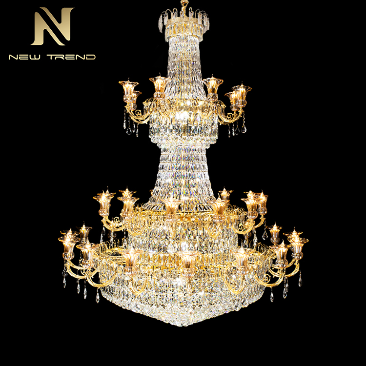 New Arrival Luxury Style Restaurant Hotel Lobby Decoration Crystal LED Chandelier CPL-46