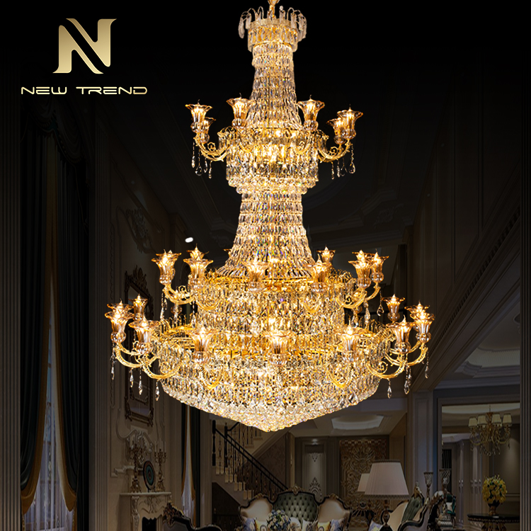 New Arrival Luxury Style Restaurant Hotel Lobby Decoration Crystal LED Chandelier CPL-46