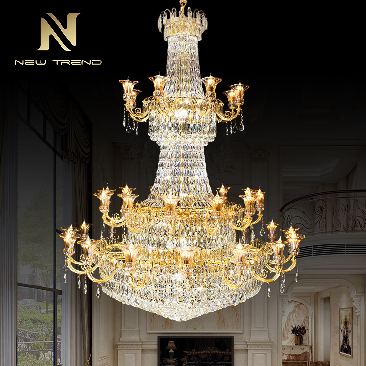 New Arrival Luxury Style Restaurant Hotel Lobby Decoration Crystal LED Chandelier CPL-46