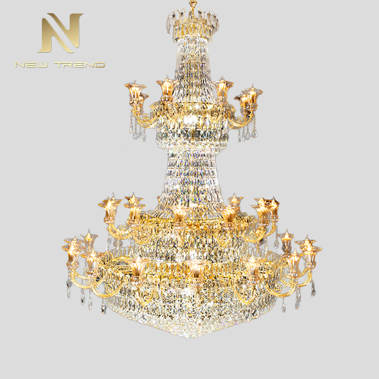 New Arrival Luxury Style Restaurant Hotel Lobby Decoration Crystal LED Chandelier CPL-46