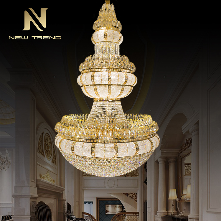 New Model Luxury Style Magnificent Restaurant Hotel Lobby Crystal LED Chandelier CPL-49