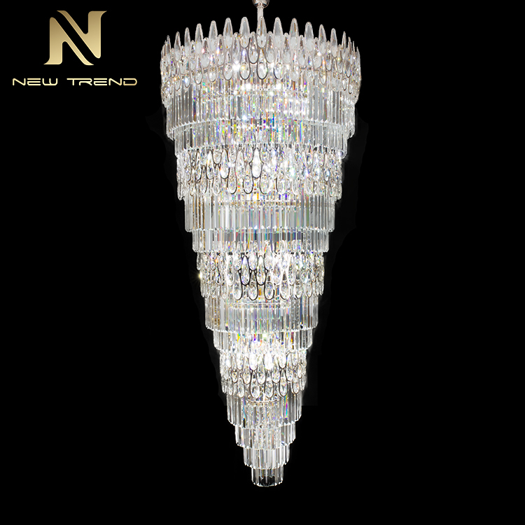 Project Custom Gaint Luxury Style Lobby Hotel Restaurant Crystal Chandelier CPL-51