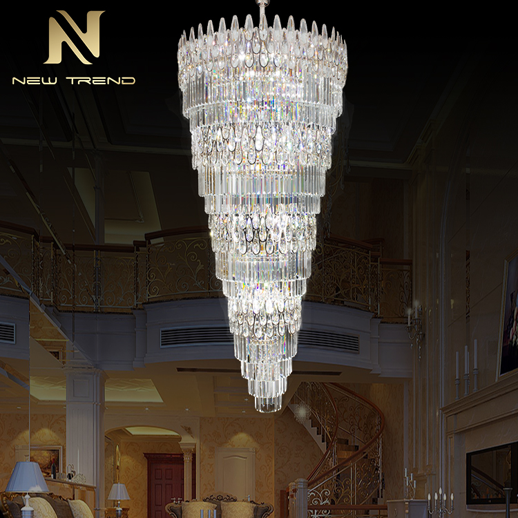 Project Custom Gaint Luxury Style Lobby Hotel Restaurant Crystal Chandelier CPL-51