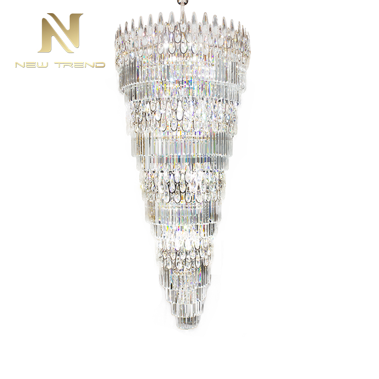 Project Custom Gaint Luxury Style Lobby Hotel Restaurant Crystal Chandelier CPL-51