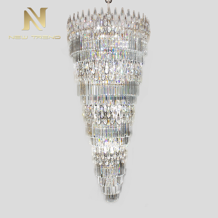 Project Custom Gaint Luxury Style Lobby Hotel Restaurant Crystal Chandelier CPL-51