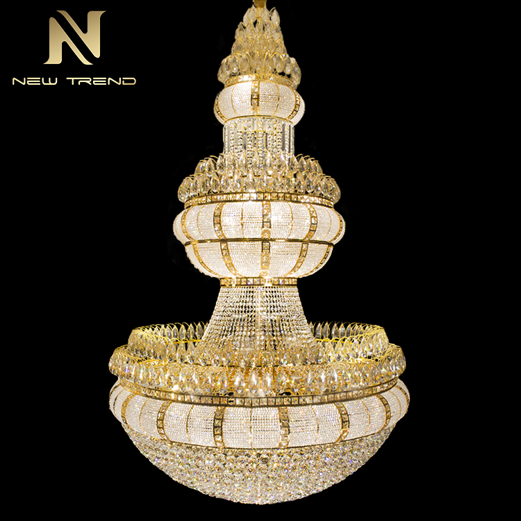 New Model Luxury Style Magnificent Restaurant Hotel Lobby Crystal LED Chandelier CPL-49