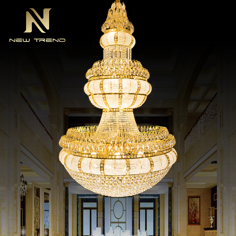 New Model Luxury Style Magnificent Restaurant Hotel Lobby Crystal LED Chandelier CPL-49