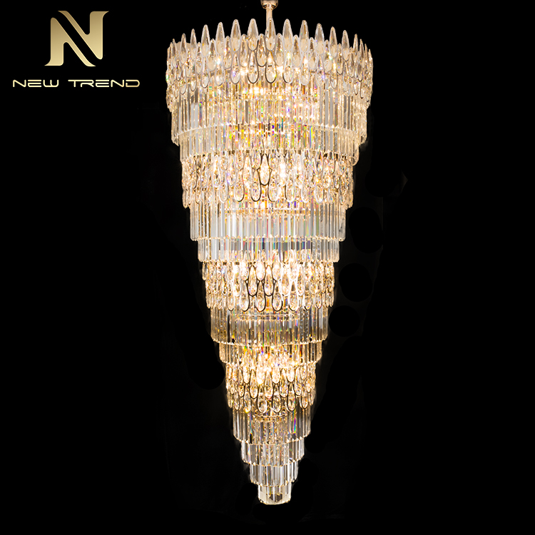 Project Custom Gaint Luxury Style Lobby Hotel Restaurant Crystal Chandelier CPL-51