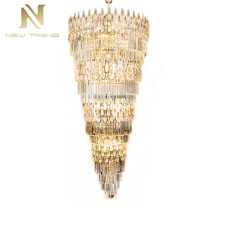 Project Custom Gaint Luxury Style Lobby Hotel Restaurant Crystal Chandelier CPL-51