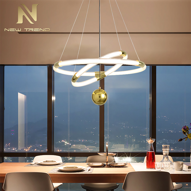 New Product Indoor Home Cafe Restaurant Decoration Iron Frame Glass LED Pendant Light PY83016