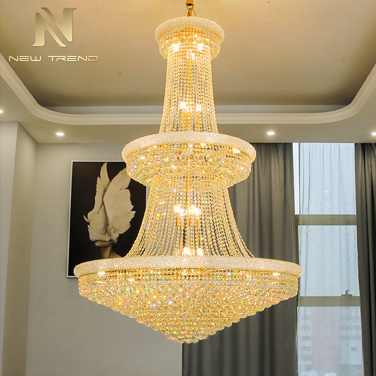 Gaint Project Magnificent Luxury Style Lobby Hotel Showroom Crystal Chandelier CPL-45