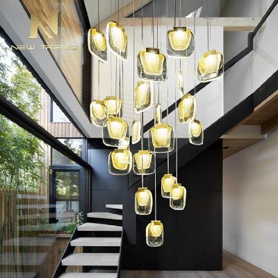 Professional Custom Modern Gold Villa Dinning Room Living LED Chandelier Lighting CPL-56