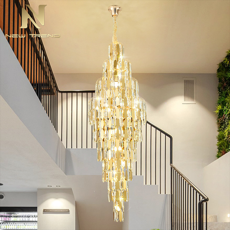 Custom Large Project Lighting Banquet Hotel Lobby Villa Luxury Crystal Chandelier CPL-57