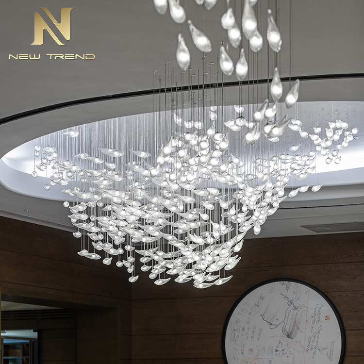 Large hotel engineering light Sales Department sand table chandelier shopping mall clubhouse CPL-89