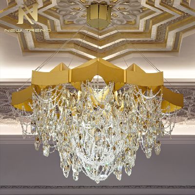 New Middle East style crystal chandelier duplex lamp Villa Hotel shopping mall project custom CPL-97