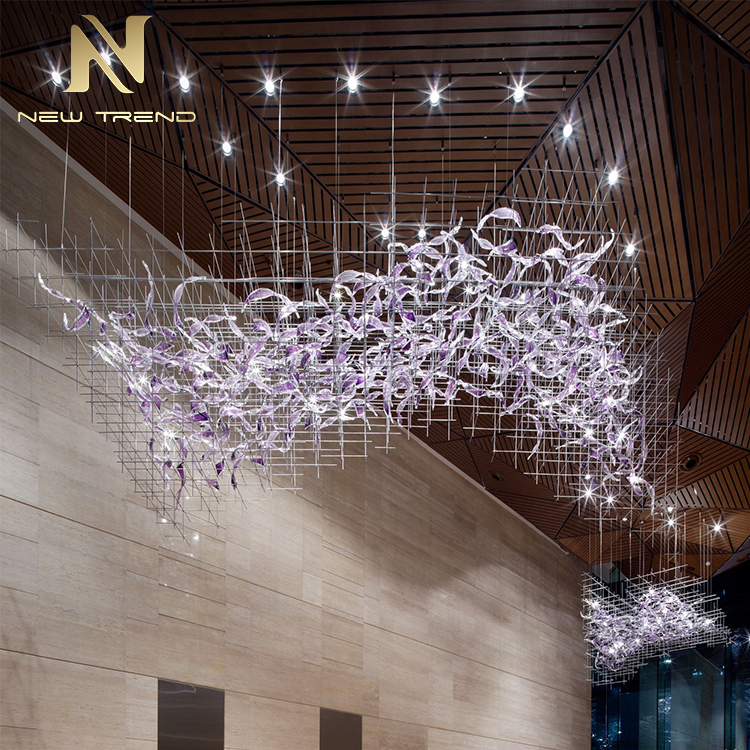 Custom villa staircase hotel lobby Sales Department Shopping Mall Office Project Chandelier CPL-103