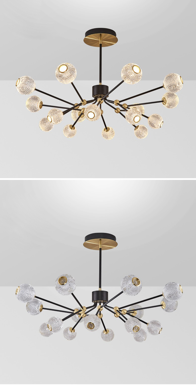 Nordic chandelier living room lamp star lamp modern simple dining room lamp light D58031