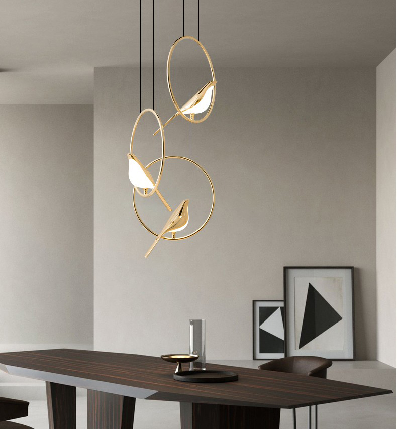 northern Europe simple modern creative shop bar dining room bird bedside Chandelier P20198