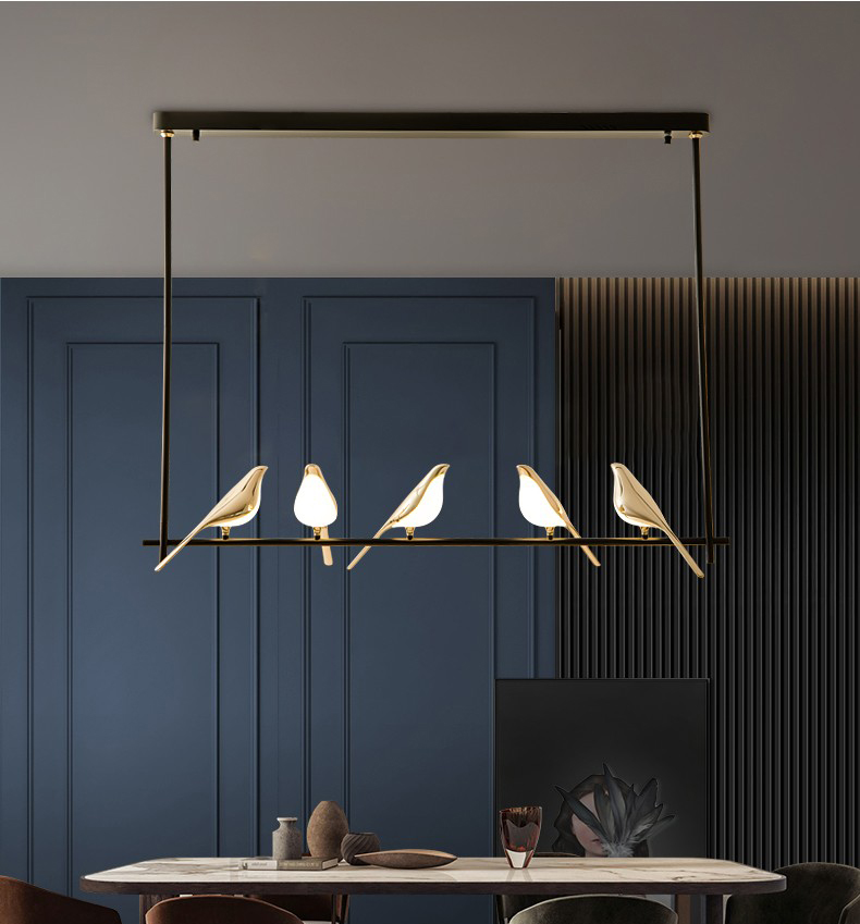 northern Europe simple modern creative shop bar dining room bird bedside Chandelier P20198