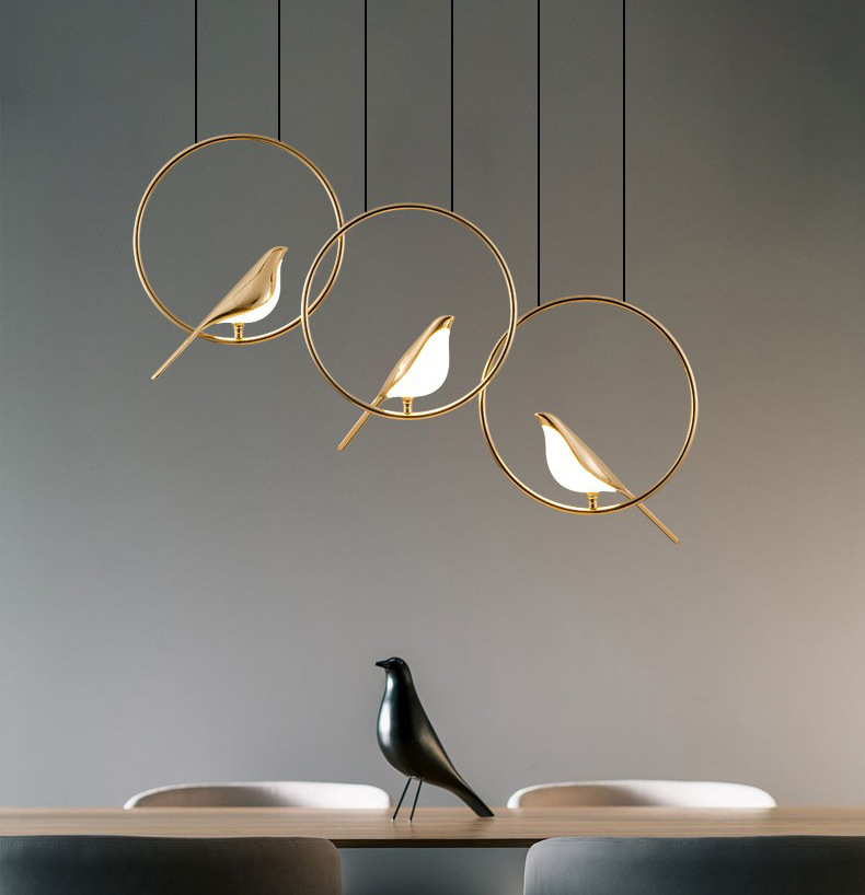 northern Europe simple modern creative shop bar dining room bird bedside Chandelier P20198